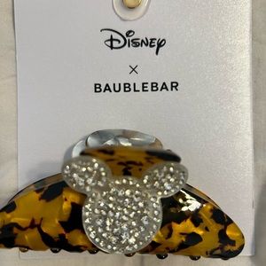 BaubleBar Disney Mickey Rhinestone Hairclip NWT